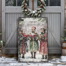 Load image into Gallery viewer, Vintage Christmas Carolers Wall Art II