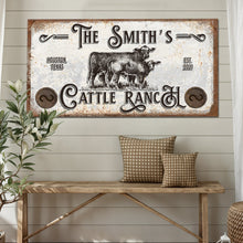 Load image into Gallery viewer, Branded Cattle Ranch Sign IV