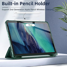 Load image into Gallery viewer, LEATHER FRESH SUMMER THEME PATTERN APPLE IPAD CASE WITH PENCIL HOLDER
