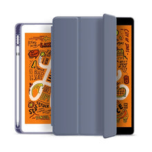 Load image into Gallery viewer, LEATHER FRESH SUMMER THEME PATTERN APPLE IPAD CASE WITH PENCIL HOLDER