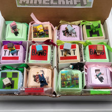 Load image into Gallery viewer, Bath Bombs for Kids with MineCrafter Toys Inside - BANG - BOOM - TNT - MADE in US, Natural Ingredients (12 Count) Pack of 1