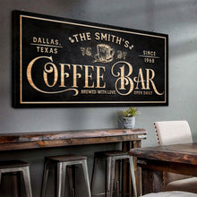 Load image into Gallery viewer, Personalized Coffee Bar Sign II
