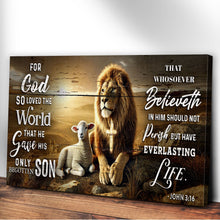 Load image into Gallery viewer, John 3:16: For God So Loved The World Faith Sign II