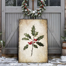 Load image into Gallery viewer, Christmas Holly Wall Art II