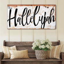 Load image into Gallery viewer, Rustic Hallelujah Faith Sign