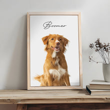 Load image into Gallery viewer, Custom Pet Memorial Portrait Watercolor Sign