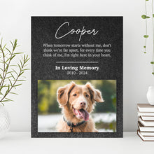 Load image into Gallery viewer, Pet Memorial Portrait Watercolor Sign Here In Your Heart