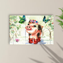 Load image into Gallery viewer, Cute Little Pig Canvas Wall Art