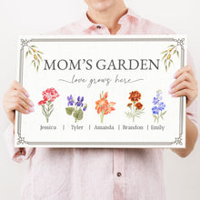 Load image into Gallery viewer, Mother's Day Sign Love Grows Here Mom's Garden