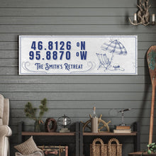 Load image into Gallery viewer, House Retreat Coordinates Sign