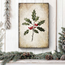 Load image into Gallery viewer, Christmas Holly Wall Art II
