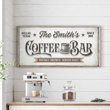 Load image into Gallery viewer, Coffee Bar Sign IX