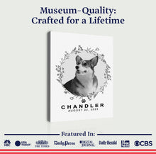Load image into Gallery viewer, Pet Memorial Portrait Monochrome Sign