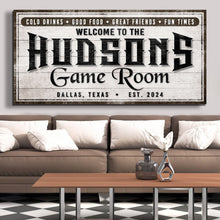 Load image into Gallery viewer, Personalized Game Room Sign IV