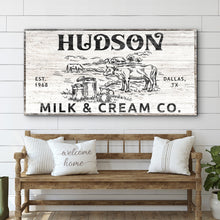 Load image into Gallery viewer, Personalized Milk &amp; Cream Co Sign II