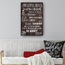 Load image into Gallery viewer, Christmas Rules Sign
