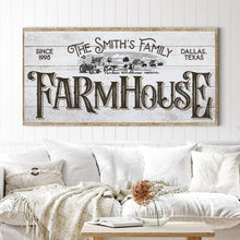Load image into Gallery viewer, Personalized Farmhouse Sign V
