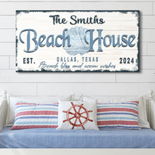 Load image into Gallery viewer, Personalized Beach House Sign IV