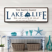 Load image into Gallery viewer, Personalized Lake Life Sign