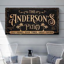 Load image into Gallery viewer, Personalized Patio Sign