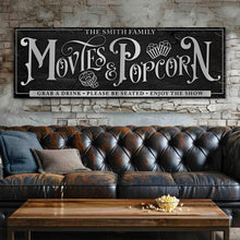 Load image into Gallery viewer, Personalized Movies &amp; Popcorn Sign