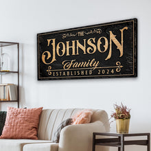 Load image into Gallery viewer, Personalized Family Sign X
