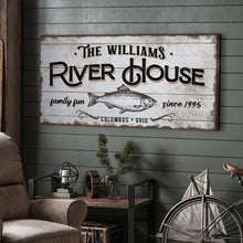 Load image into Gallery viewer, Personalized River House Sign
