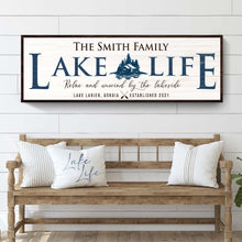 Load image into Gallery viewer, Personalized Lake Life Sign