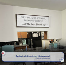 Load image into Gallery viewer, Bless The Food Before Us And The Love Between Us Sign II