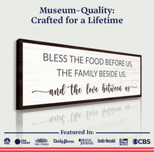 Load image into Gallery viewer, Bless The Food Before Us And The Love Between Us Sign II