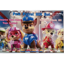 Load image into Gallery viewer, 12 XL Bath Bomb Fizzies with surprise Paws Patrol figure inside, handmade, natural ingredients, fruity, kid-friendly scents