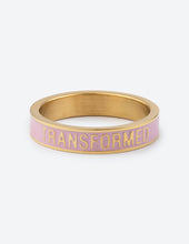 Load image into Gallery viewer, Pink Enamel Transformed Ring