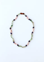 Load image into Gallery viewer, Fluorite + Lapis Lazuli + Rose Quartz || Gemstone Necklace
