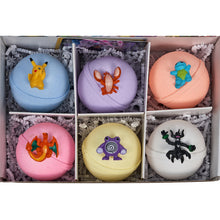 Load image into Gallery viewer, Bath Bombs for Kids: With Toys Inside, Pokemon-Inspired, Moisturizing, Natural, Large Colorful Bath Bombs (6 Count) Pack of 1
