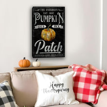 Load image into Gallery viewer, Vintage Pumpkin Patch Thanksgiving Sign