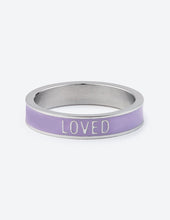 Load image into Gallery viewer, Lavender Enamel Loved Ring