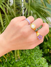 Load image into Gallery viewer, Lavender Enamel Loved Ring