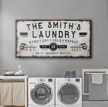 Load image into Gallery viewer, Personalized Laundry Room Sign