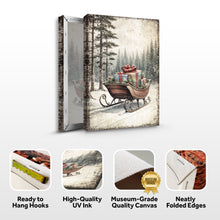 Load image into Gallery viewer, Vintage Christmas Sleigh Sled Wall Art III