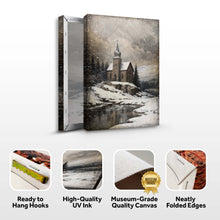Load image into Gallery viewer, Vintage Church Christmas Wall Art II