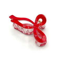 Load image into Gallery viewer, Red Bow Claw Clip