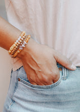 Load image into Gallery viewer, Raw Honey Baltic Amber + Rose Quartz || Adult Bracelet