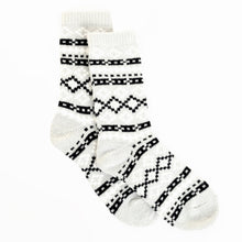 Load image into Gallery viewer, White Fox Patterned Sock