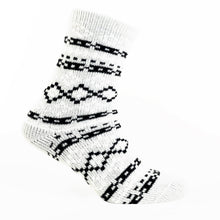 Load image into Gallery viewer, White Fox Patterned Sock