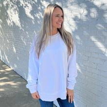 Load image into Gallery viewer, White Oversized Terry Poncho
