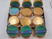 Load image into Gallery viewer, Gift Set with 6 Aromatherapy Shower Tablets - Best Sellers - GOLD - 100% Essential Oil Blends