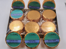 Load image into Gallery viewer, Gift Set with 6 Aromatherapy Shower Tablets - Best Sellers - GOLD - 100% Essential Oil Blends