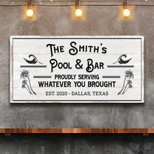 Load image into Gallery viewer, Personalized Rustic Pool Sign