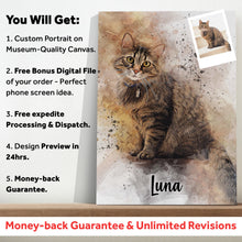 Load image into Gallery viewer, Pet Watercolor Portrait Custom Wall Art