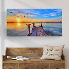 Load image into Gallery viewer, Dock Sunset View Canvas Wall Art
